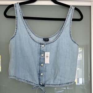 GAP Cinched-Hem Crop Top